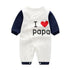 Modern Printed Jumpsuits Gentleman Autumn Long Sleeves Rompers Cotton Baby Clothes for Boys and Girls Outfits Style