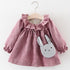 Luxury Modern Newborn Baby Girl Cartoon Dress With Bag Infant Clothing Toddler Dress In elegant New Design Made for Kids