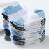 6 Pairs Cotton Baby 's Non-slip Boat Low Cut Floor Socks With Rubber Grips For Boys & Girls Sock