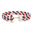 Luxury Modern Handmade Stainless Stell Men Anchor Bracelet made of Nylon in Navy Blue Color For Man