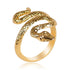 Fashion Retro Exaggerated Spirit Snake Ring Personality Punk Wind Snake-Shaped Nightclub Style  Ring For Women and Girs Student Trend Jewelry Design