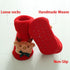 Luxury Modern Christmass Children's Socks With  Doll Baby Keep Warm Elk Non-Slip Socks Newborn For Infant Toddler Kids