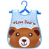 Fashion Printed Adjustable Animal Plastic Waterproof Lunch Feeding Bibs Feeding Cloth for Children In Modern Design