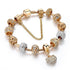 New Modern Luxury Fashion Gold Heart Amazing Bracelets And Bangles Outstanding For Women With Shiny Diamond Design