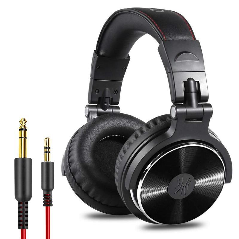 Studio ProffesionalDJ  Headphones Dynamic Stereo DJ Headphone With Microphone HIFI Wired Headset Monitoring For Music Phone