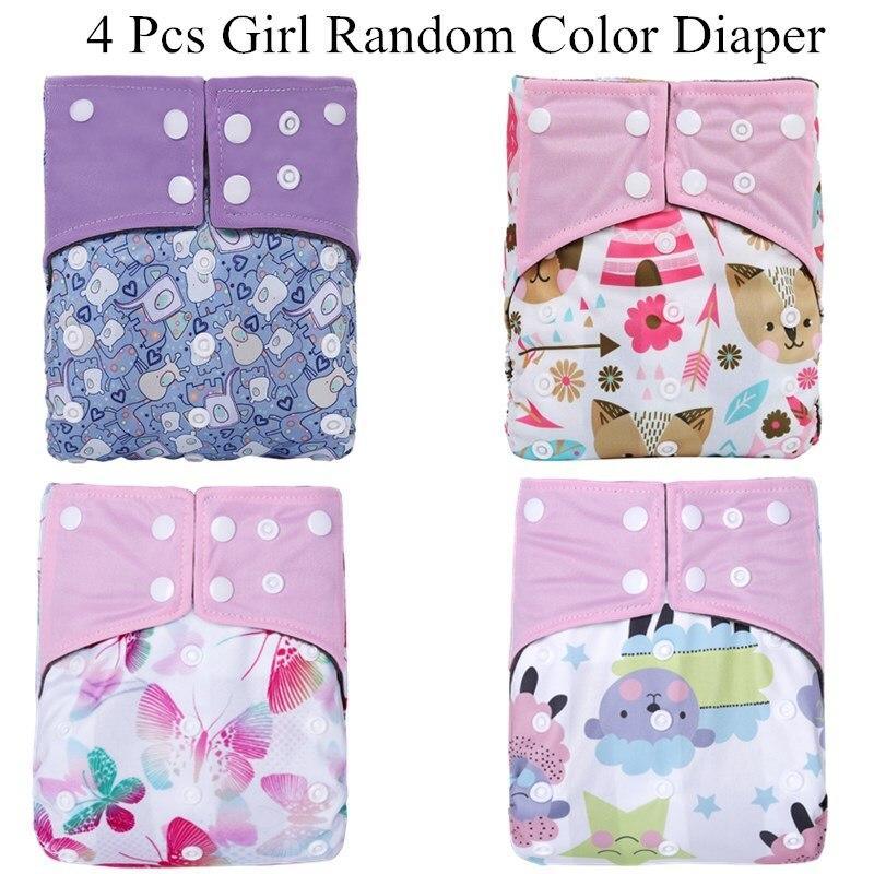 Reusable Waterproof Diaper Baby Bamboo Charcoal Diaper One Size Pocket Baby Nappies For Kids Set