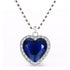 Titanic Heart Of Ocean Blue Heart Love Necklace Luxury Wedding  Jewelry Perfect Gift For Women