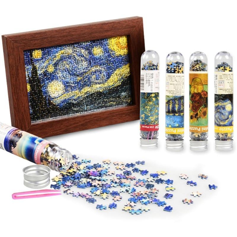 234 PCS Multi-type Landscape Puzzle Game Test Tube Packaging Educational Toys Or Adults Puzzle Toys Kids