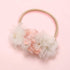 Modern Fashion Floral Headband Newborn Baby Elastic Hairbands Pearl Fresh Style Bow Knot For Girls