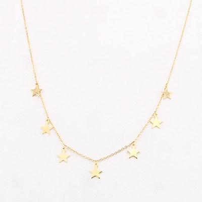 Elegant Non-Fading Luxury Stainless Steel Animal Butterfly Star Gold Necklace Amazing Women Choker Necklaces Pendants Femme Chain Jewelry Gifts