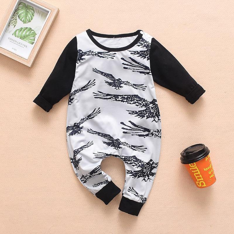 Baby Clothes Boys Girls Romper Floral Dinosaur Car Printed Long Sleeve Cotton Romper Kids Jumpsuit Playsuit For Kids