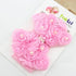 Handamde Baby Headband Bow-knot Handmade Hair Accessories Lace Chiffon Pearl Elastic Bow for Baby Girls