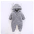 Newborn Winter Hoodie Baby Rompers Outwear Infant Baby Jumpsuit 3M -12M For Girls and Boys Winter Romper