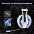 NEW Trend  Gaming Headset Gamer Ear Wired Headphones for Smartphone/PS4/PC/Xbox with Retractable Rotate Microphone and LED Light