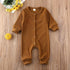 Baby Girl / Boy Clothes Kids Knitted Long Sleeve Autumn Winter Romper Solid Jumpsuit Outfit