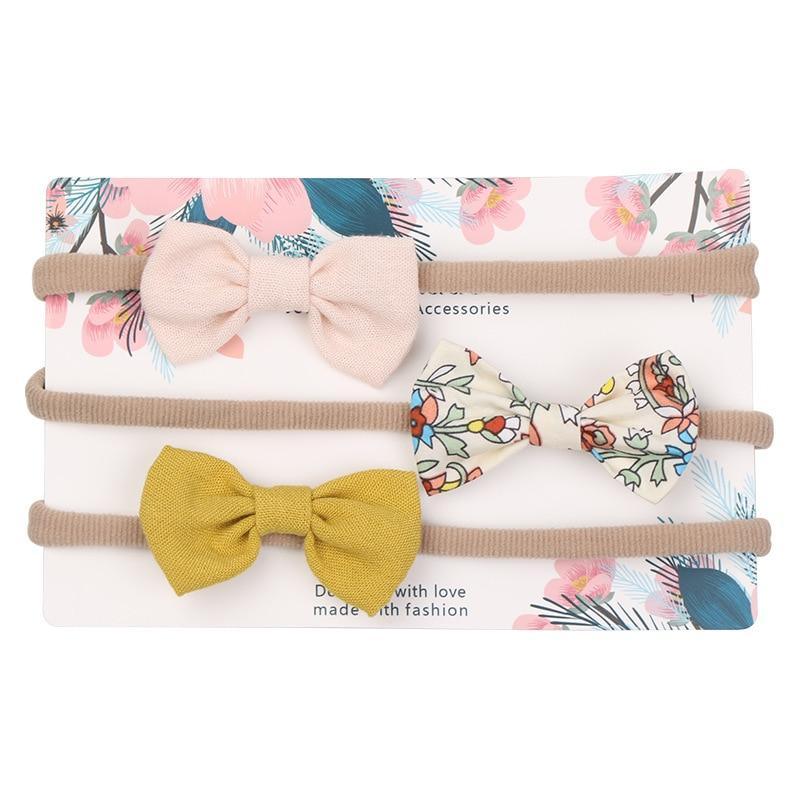 Baby Girls Headband Infant Elastic Headwear Kids Hair Accessories Bow Set For Baby Girls