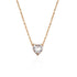 New Female Fashion Crystal Heart Necklace Pendant  Short Gold Chain Necklace  Charm Gifts Girlfriends