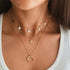 Multi Layered Necklace For Women Bohemian Coin Star Moon Geometric Chain Round Luxury Jewelry Perfect Gift Cool Style