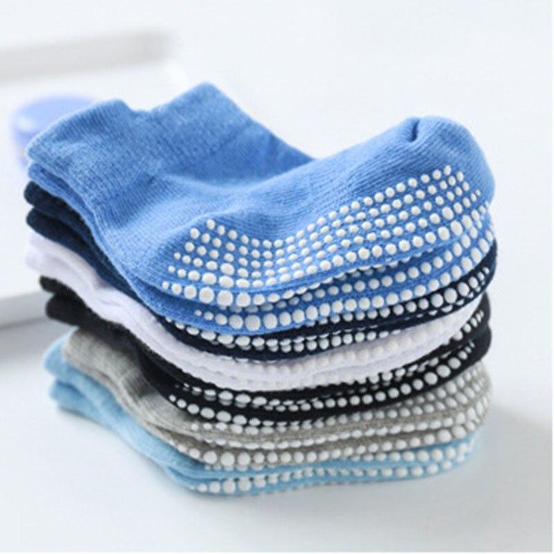 6 Pairs Baby Cotton Anti-slip Boat Low Cut Floor Socks For Boys And Girls Children's Sock