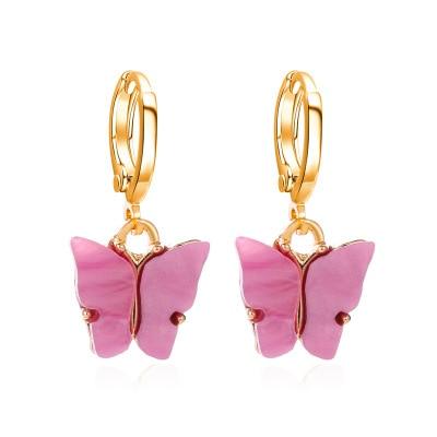 Fashion Bohemian punk Earrings Jewelry gold & silver color butterfly shape Stud Earrings