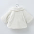 Princess Baby Girls Winter Thick Bownot Cloak Coat Flower for Children In Modern New Design With Flowers