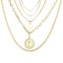 Vintage Gold Portrait Coin Pearl Pendant Necklaces For Women  Fashion Multilayer Pearl Long Necklace 2020 Jewelry