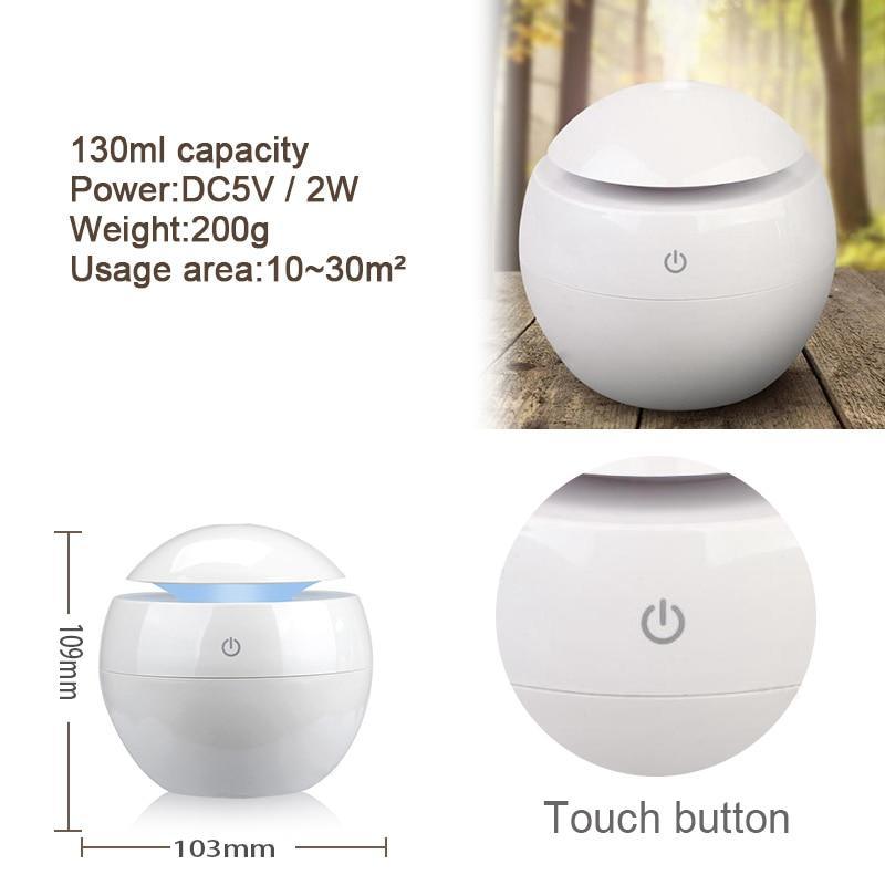 Aromatherapy Essential Oil Diffuser Mini Usb Humidifier Portable Ultrasonic Atomizing Humidifier Air Mist Maker