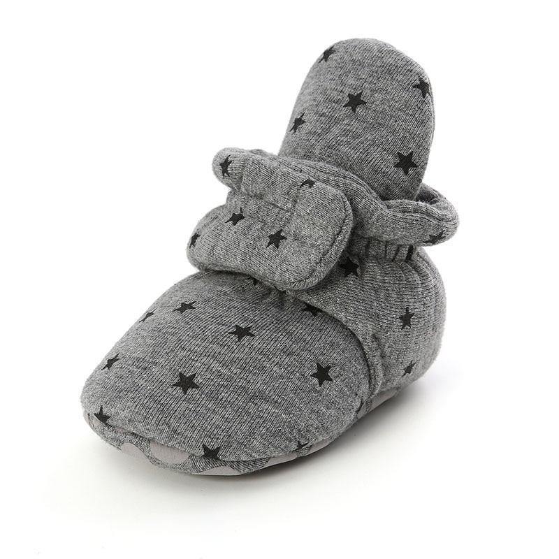 Stylish Baby Boy Girl Socks Toddler Shoes Solid Prewalkers Booties Cotton Winter Soft Anti-slip Warm Newborn Infant Shoes