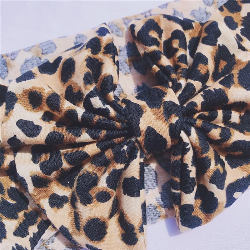 Modern Baby Headband Bow for Girl Leopard Headbands for Newborn Toddler Turban Baby Hair Accessories Design