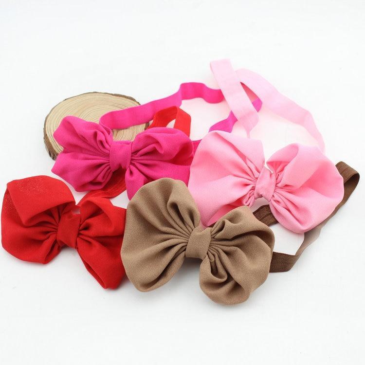 Modern Baby Headband Ribbon Handmade Toddler Infant Kids Hair Accessories  Bows Bowknot For Girls