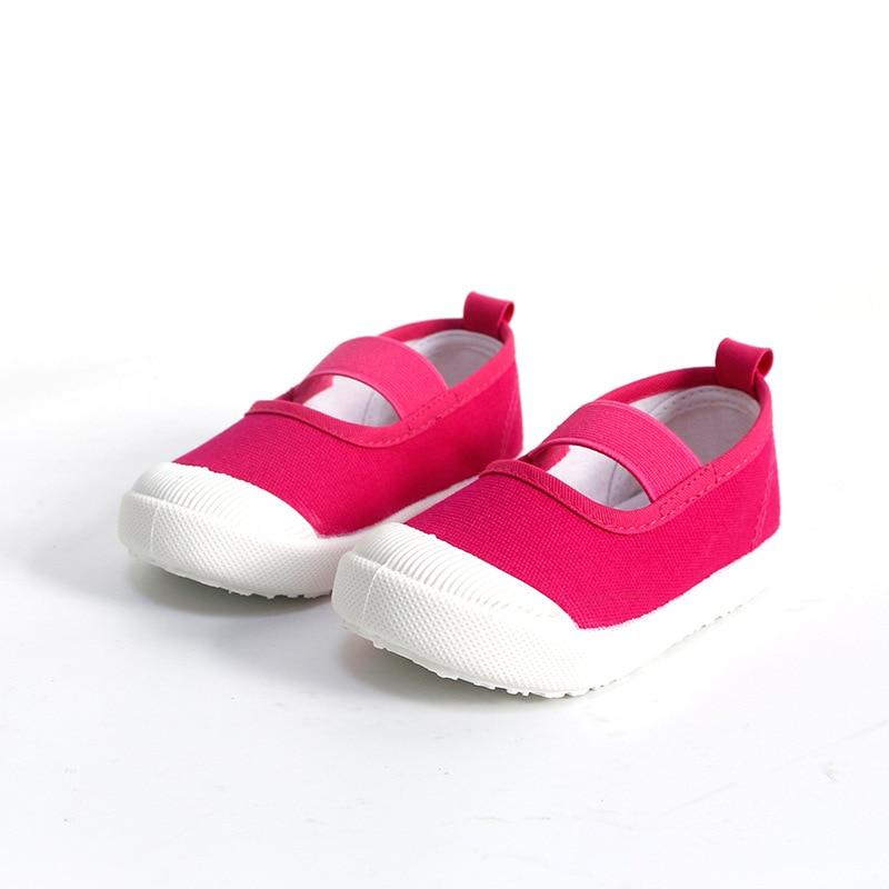 Baby Girl Shoes Kids Canvas Shoes Children's Casual Sneakers Candy Color Flowers For Girls Floral Prints