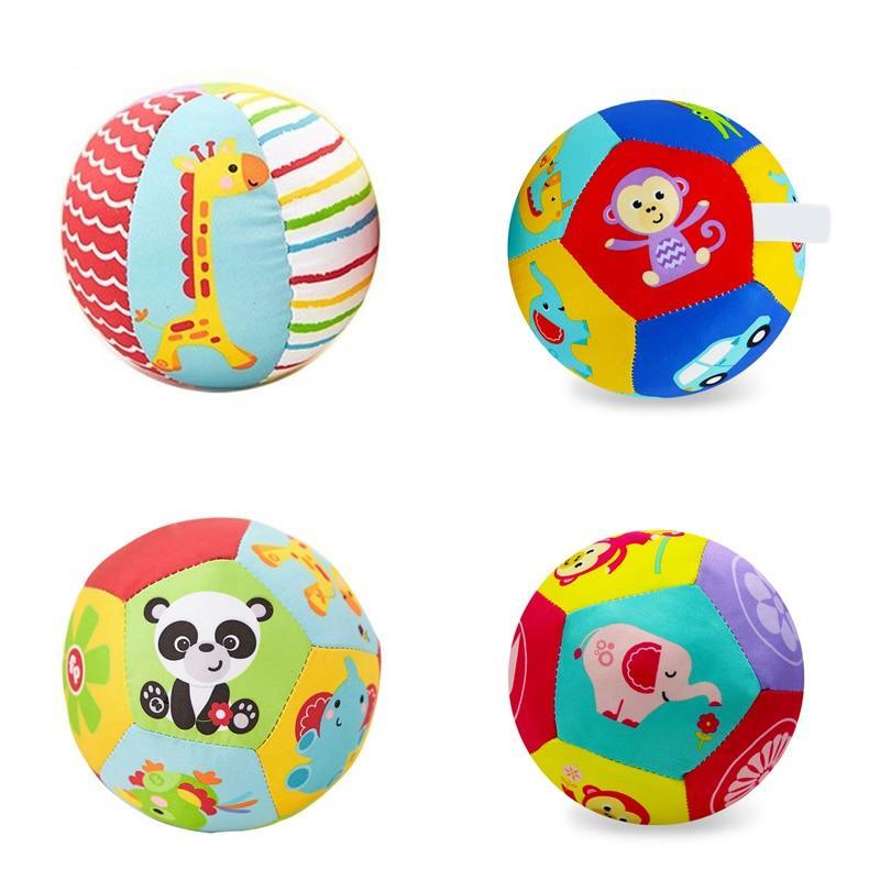 Education Baby Toys For Children Animal Ball Soft Plush Mobile Toy With Sound Baby Rattle Infant Body Building Ball For Kids