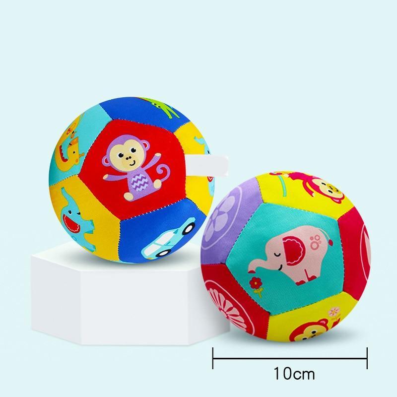 Education Baby Toys For Children Animal Ball Soft Plush Mobile Toy With Sound Baby Rattle Infant Body Building Ball For Kids