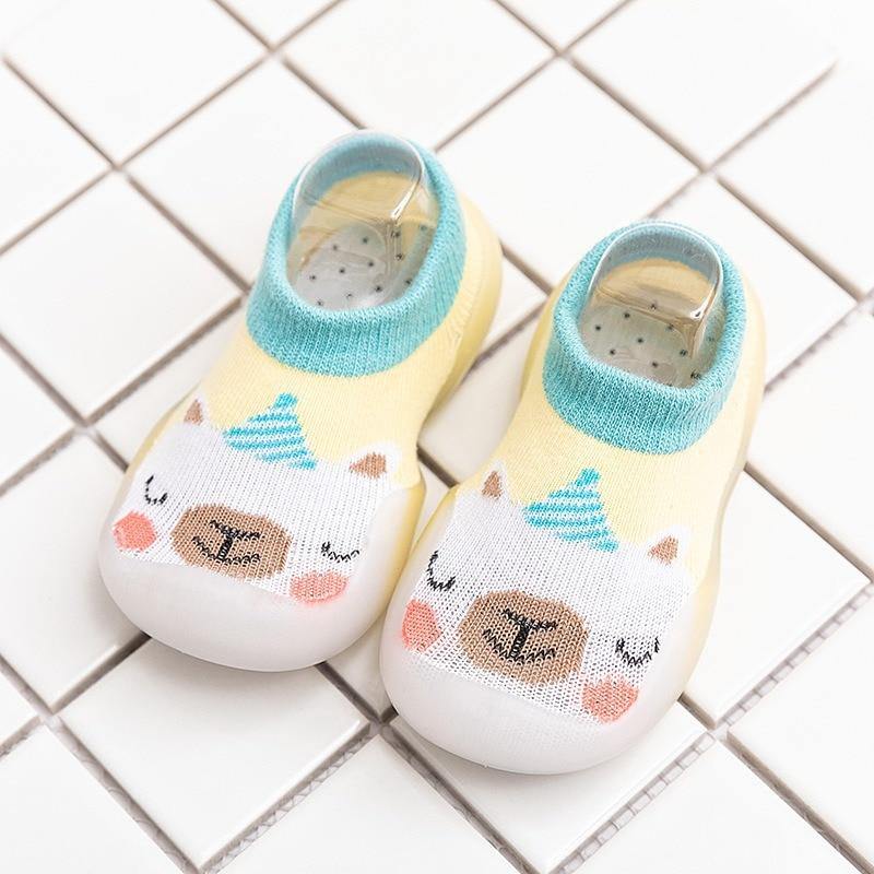 Children Anti-slip Shoes Newborn Baby Girl Cotton Non-slip Floor Socks Baby Boy Rubber Cartoon Indoor Socks Infant Shoes