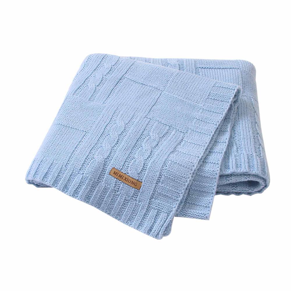 Baby Blanket Knitted Newborn Swaddle Wrap Blankets Super Soft Toddler Infant Bedding Quilt For Bed Sofa Basket Stroller