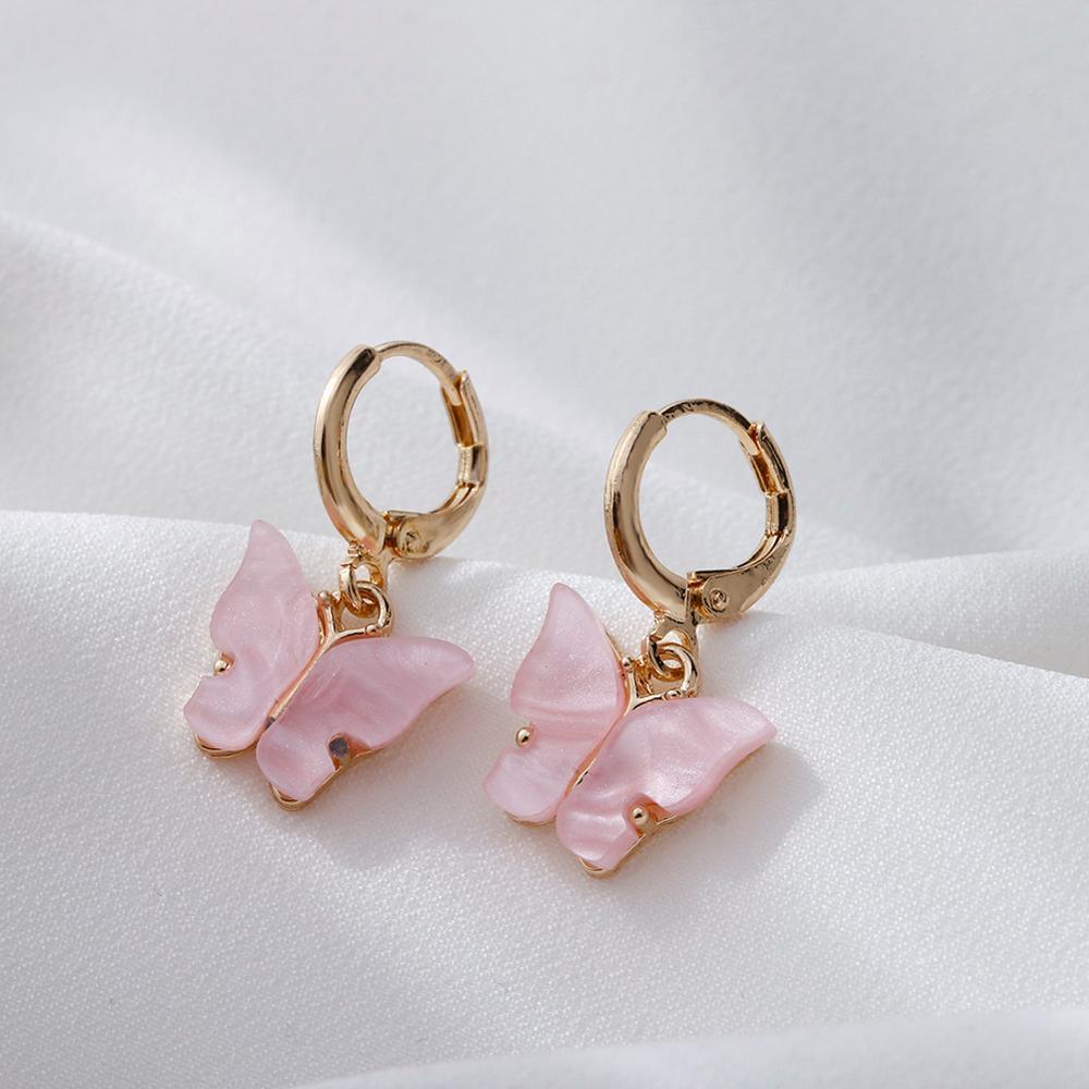 Luxury Ellegant Small Women Cute Butterfly Earrings for Women In Street Style Drop Earrings in Several Colors