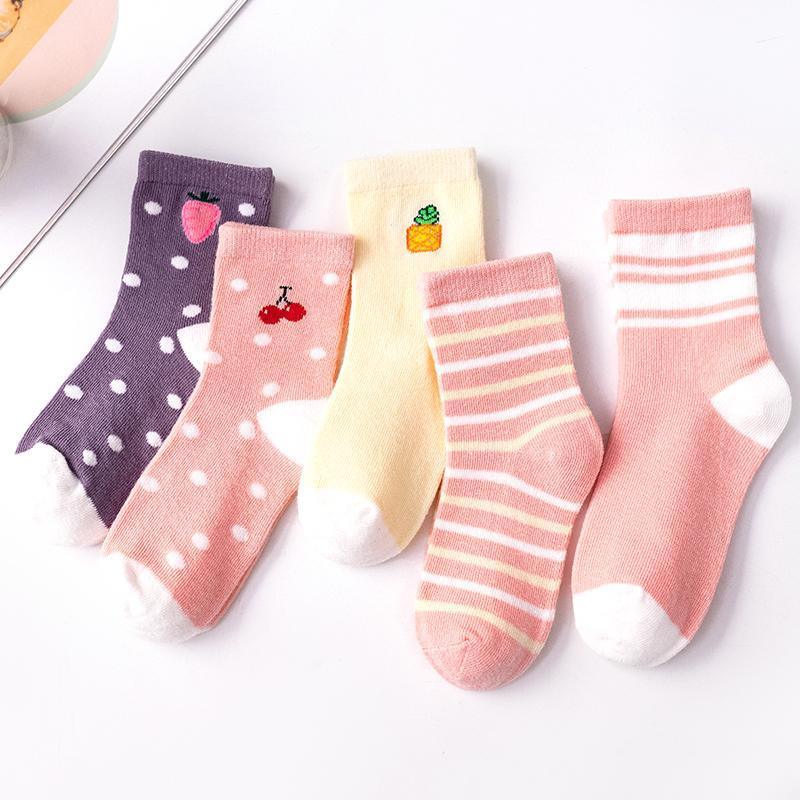 5 Pairs Infant Cotton Mesh Cute Newborn Casual Socks For Boys Girls Durable Comfortable Sock