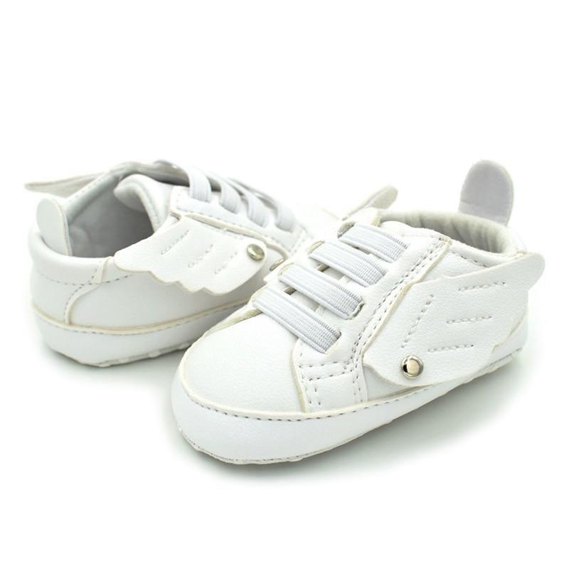 New Newborn Baby 3D Wings Gold Fashion PU Leather Shoes For Kids Sneakers Infant Shoes Toddler Boys Girls First Walkers