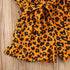 Baby Girls Leopard Rompers Sleeveless Button Playsuit Jumpsuits Fashion Outfits For Girls Kids Between 2-6 Years