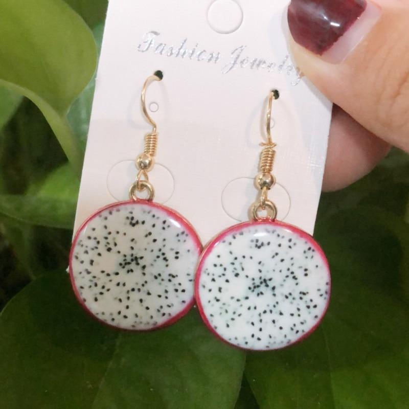 Unique Resin Stereo Lemon Orange Earrings With Long Pendant Fashion Summer Fruit Jewelry Designs For Girls And Teenagers