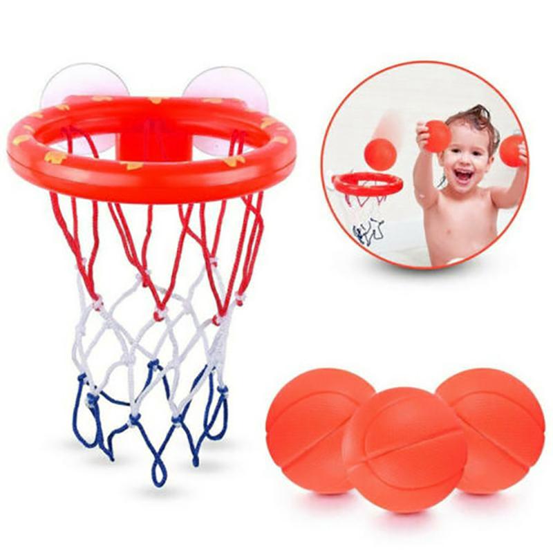 Bathroom Toddler Boy Water Toys Bathtub Shooting Basketball Hoop with 3 Balls Baby Bath Toy Kids for Kids Bath