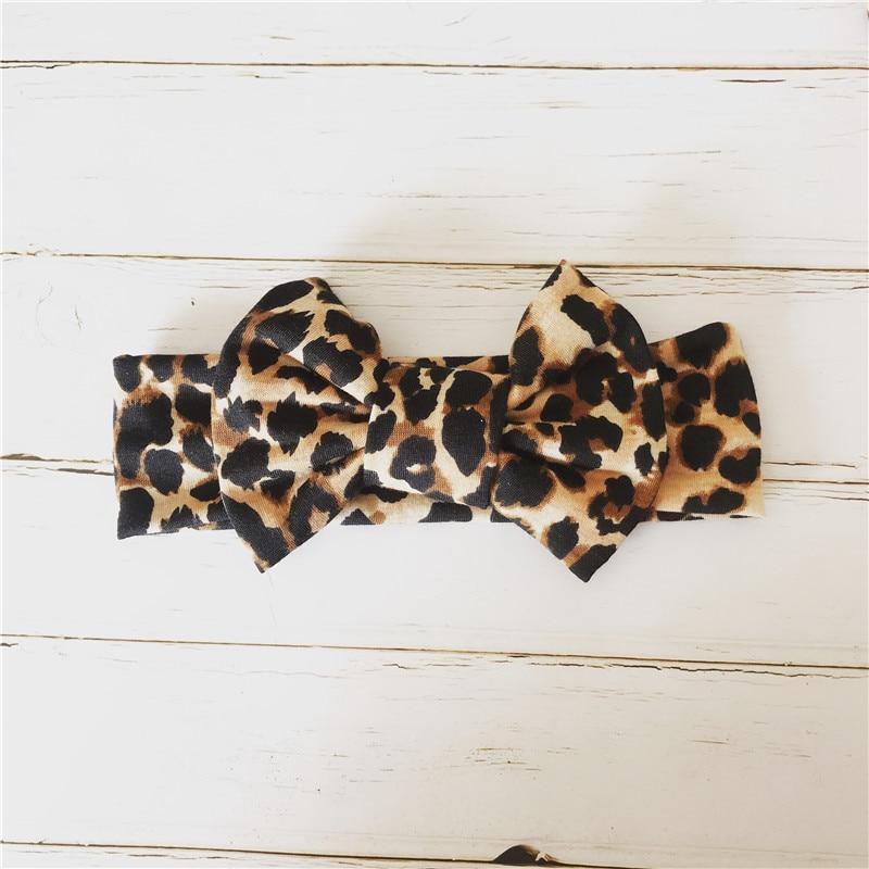 Modern Baby Headband Bow for Girl Leopard Headbands for Newborn Toddler Turban Baby Hair Accessories Design