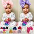 Elegant Winter Autumn Baby Girls Hat Big Bow Cotton Wool Knitted Thick Warm Baby Hat For Girls