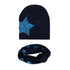 Modern New Trend Baby Hat Scarf Star Prints Cotton Children Boys Girl Cap Beanie Neck Collar Scarf Autumn Winter Warm Kids Hats For Kids