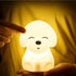 Dog LED Night Light Touch Sensor Remote Control Colors  USB Rechargeable Silicone Puppy Lamp For Children Kids Baby Perfect Gift