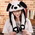 Modern Elegant Winter Interesting Girls Animals Ear Moving Jumping Hats Children and Adults Women Warm Rabbit Winter Caps In Modern Design