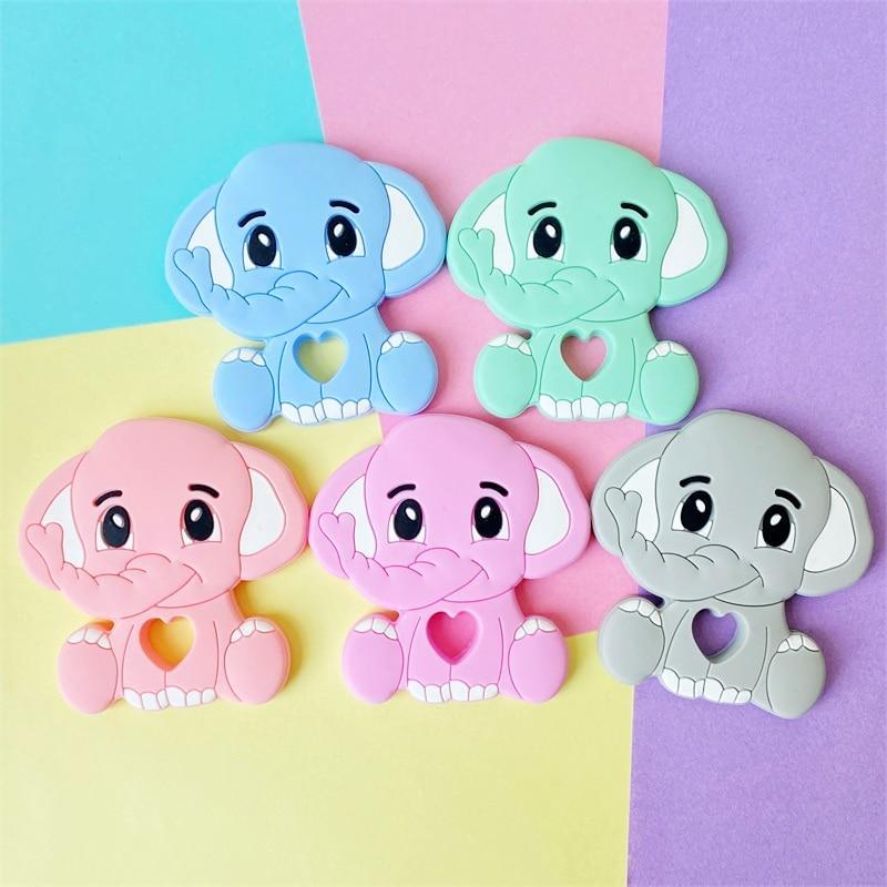 Silicone Elephant Animal Newborn Teethers Toy Cartoon Children Perfect Gift For Baby Boys or Girls