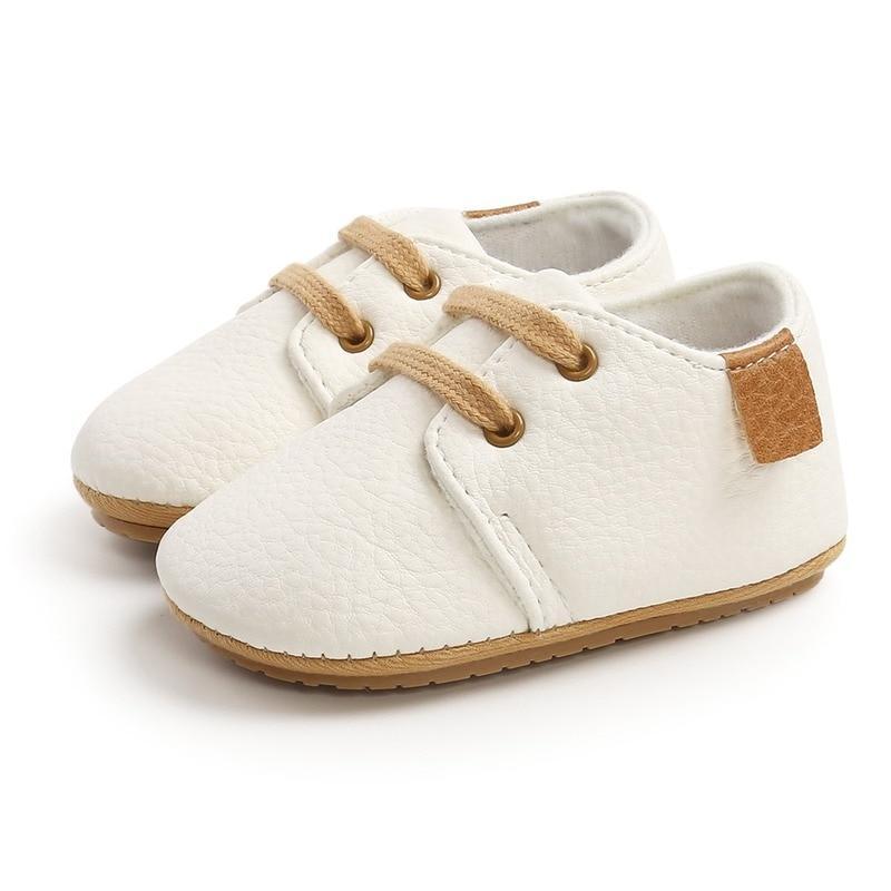 Unisex Baby Luxury Soft Leather Shoes Newborn Rubber Soft Sole First Walkers Toddler Shoes For Everyday Wear For Boys And Girls