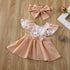 Trend New Designer Infant Baby Girl Clothes Flower Ruffle Princess Dress Sundress Outfit For Birthday With Big Bow