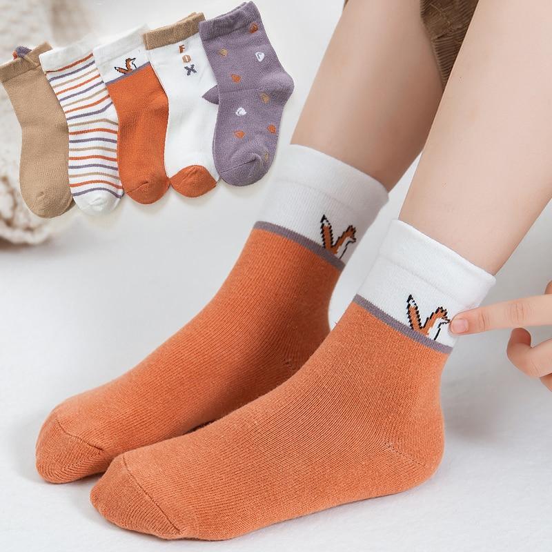 5 Pairs Infant Cotton Mesh Cute Newborn Casual Socks For Boys Girls Durable Comfortable Sock